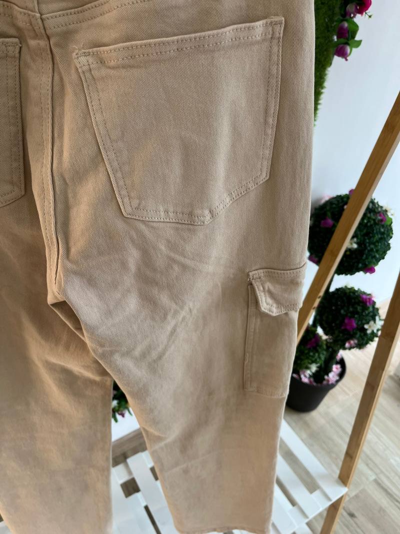 PANTALON CARGO BEIGE