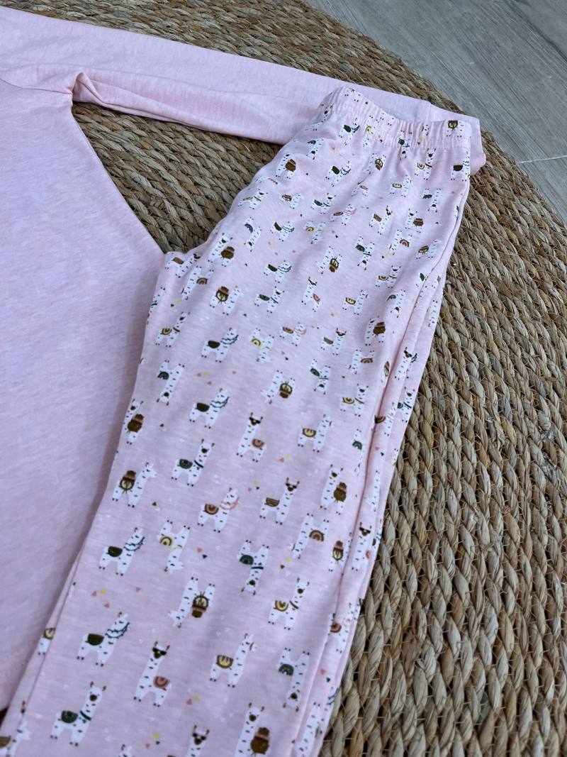 Pijamas llamas rosa