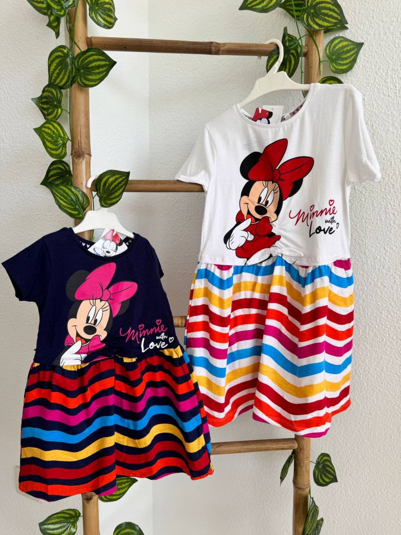 VESTIDO MINNIE RAYAS