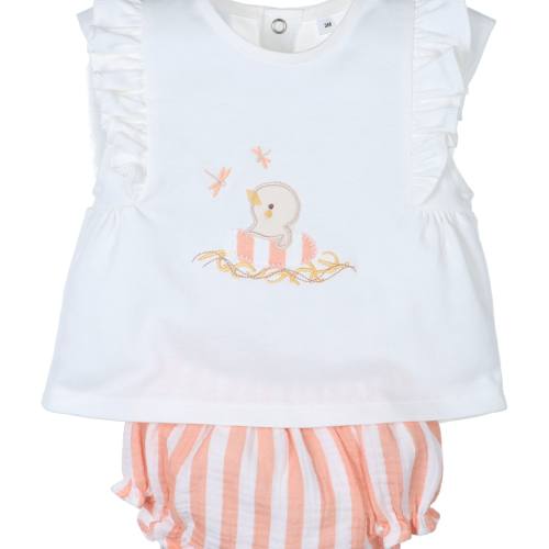CONJUNTO BBA ALGODON MANDARINA CONJUNTO BBA ALGODON MANDARINA