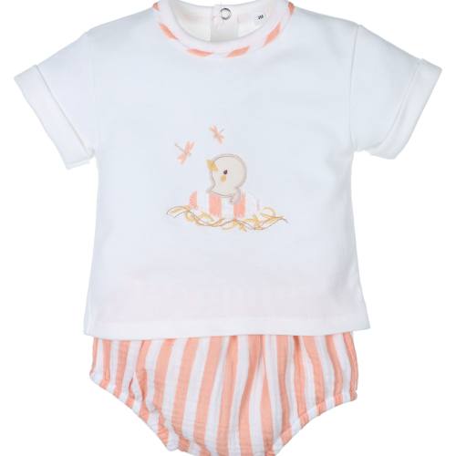 CONJUNTO BB ALGODON MANDARINA CONJUNTO BB ALGODON MANDARINA