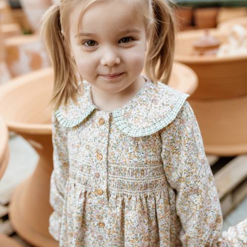 Vestido Infantil Flores Vestido Infantil Flores