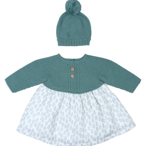 Vestido+Gorrito Italia Vestido+Gorrito Italia
