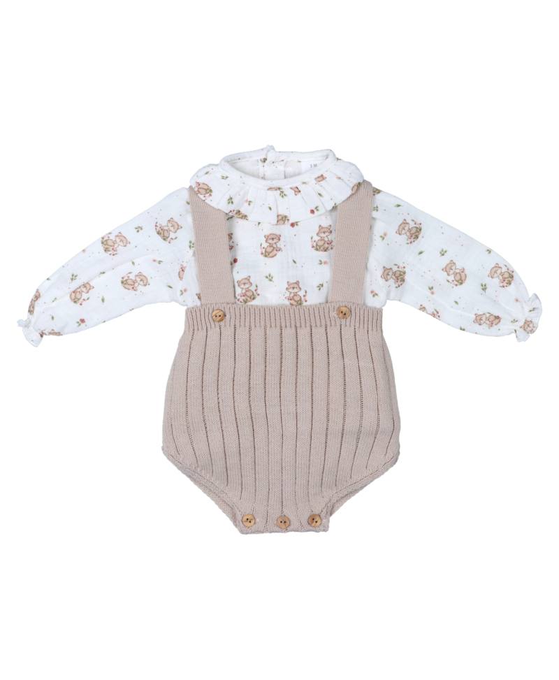 Conjunto Camisa Zorrito+Ranita