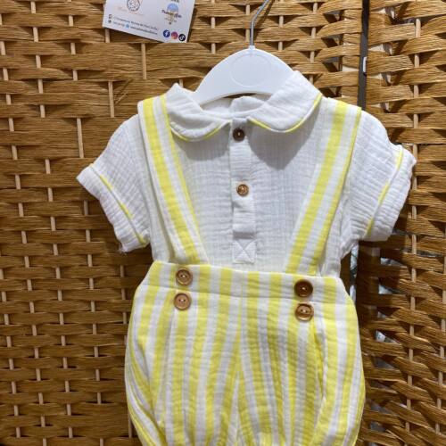 CONJ.2P POPYS RAYAS AMARILLO