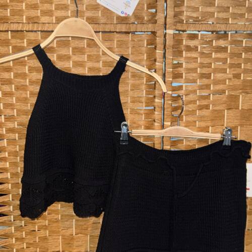 CONJ.HILO FALDA TOP NEGRO