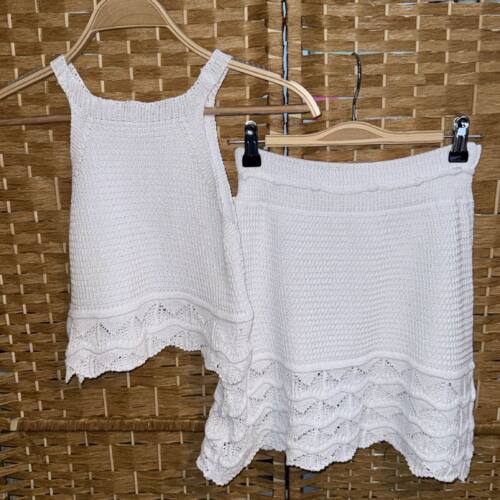 CONJ.HILO TOP Y FALDA BLANCO