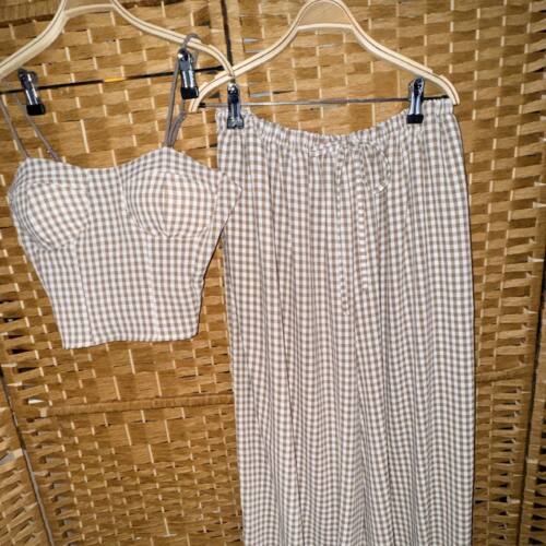 CONJ.BOMBACHO TOP PANTALON BEIGE