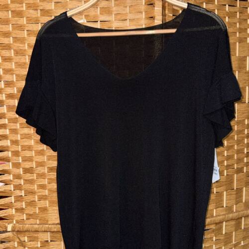 camiseta volante negro