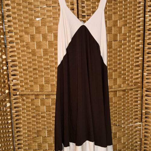 vestido marron chocolate/beige