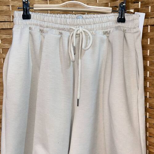 pantalon corto algodon beige