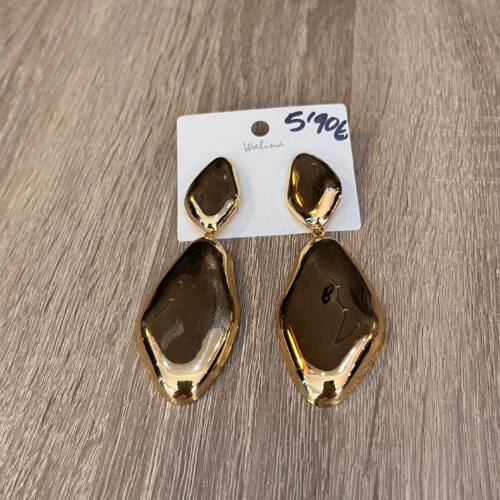 pendientes dorados rombo pendientes dorados rombo