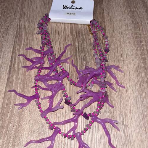 collar corales violeta collar corales violeta