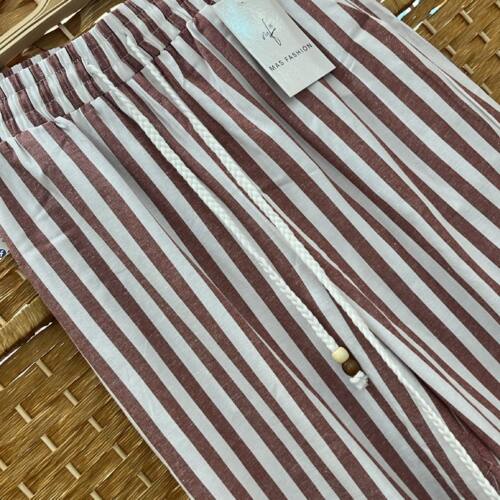 PANTALONES GRANATE RAYAS LARGO