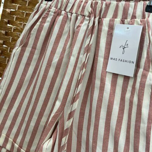 PANTALON RAYAS CORTOS VINO