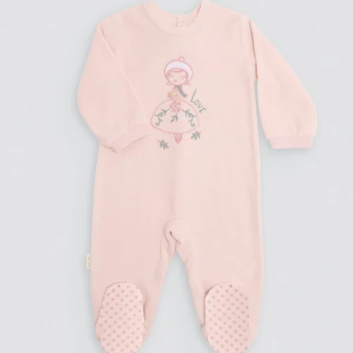 PELELE BEBE MANGAS LARGAS ROSA PELELE BEBE MANGAS LARGAS ROSA