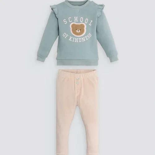 CONJUNTO SUDADERA+PANTALON OSO TEXTURIZADO CONJUNTO SUDADERA+PANTALON OSO TEXTURIZADO